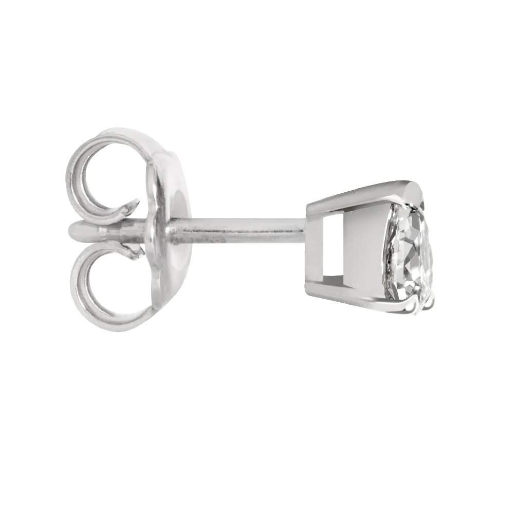 18ct White Gold Pear shaped Diamond Earrings - Image 4
