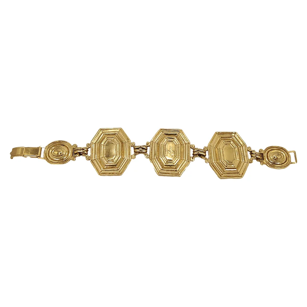 1980's YSL Green Stone Bracelet - Image 2