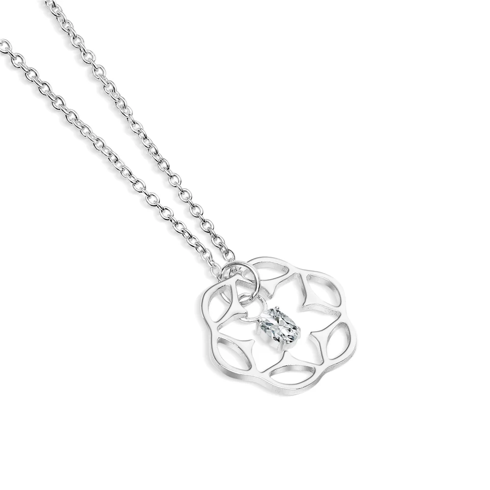 Ariel Pendant with Clear Stone - Image 3