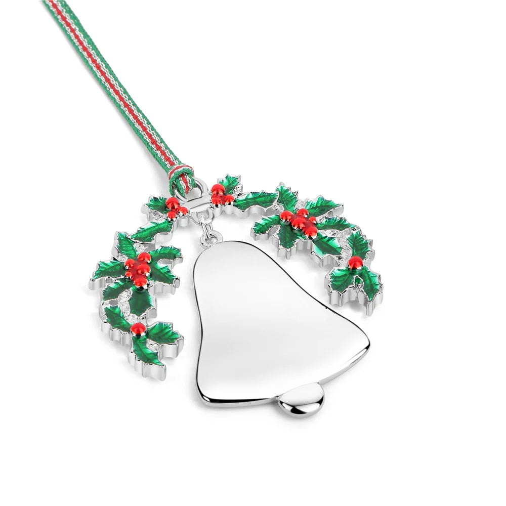 Bell and Holly Christmas Tree Decoration - Image 4