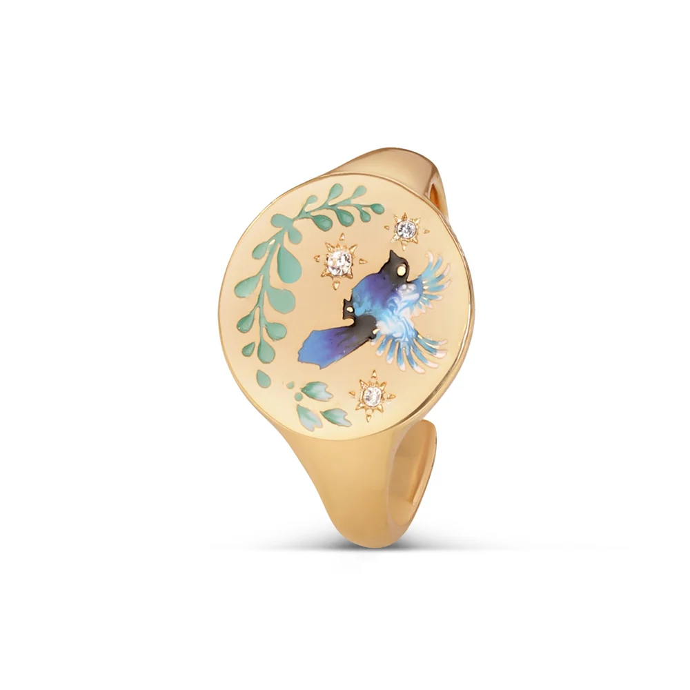 Bird Enamel Ring - Image 3