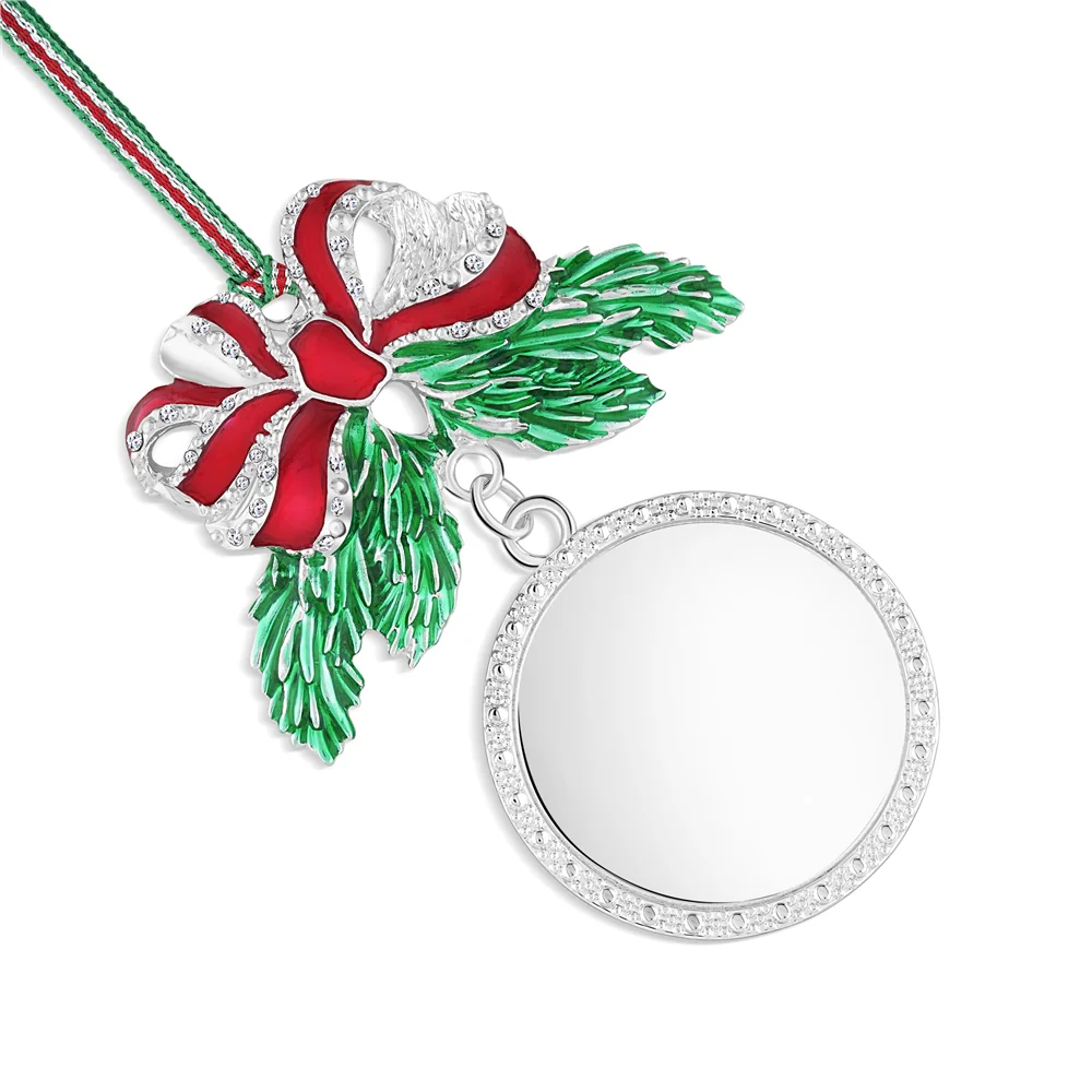 Bow with Pine Leaves Christmas Tree Decoration - Image 4
