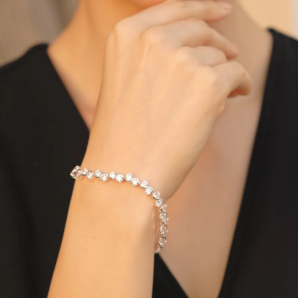 Bracelet Clear CZ Stones - Image 2