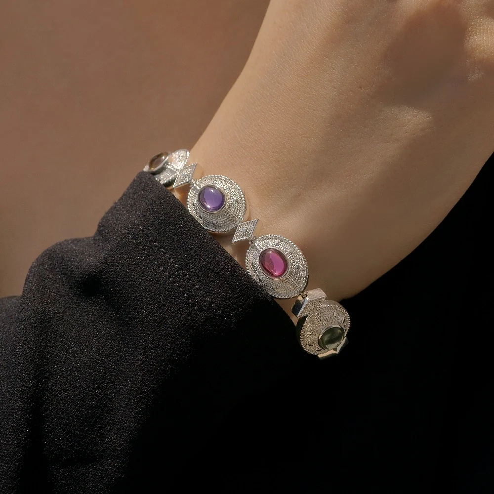 Bracelet Multi Coloured Stone - Image 2
