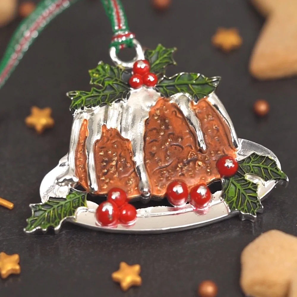 Christmas Pudding Tree Decoration - Image 2