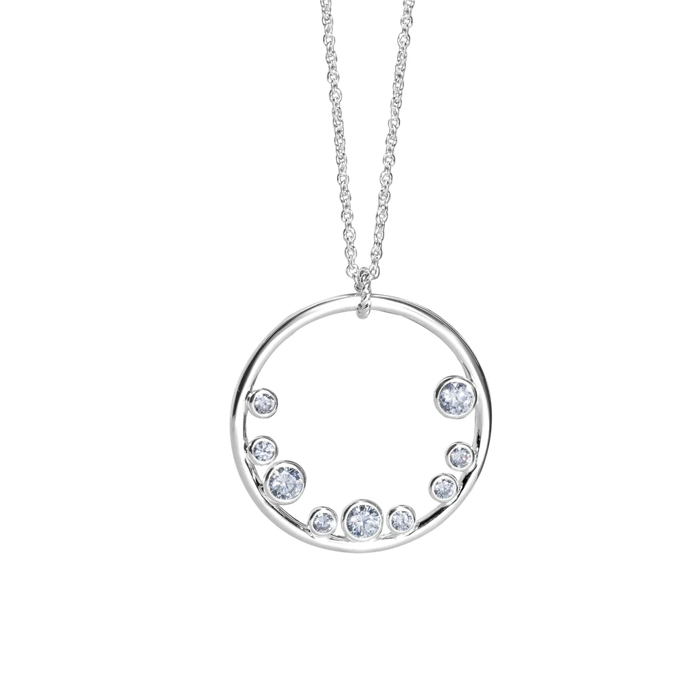 Circular Pendant Clear Stones - Image 4