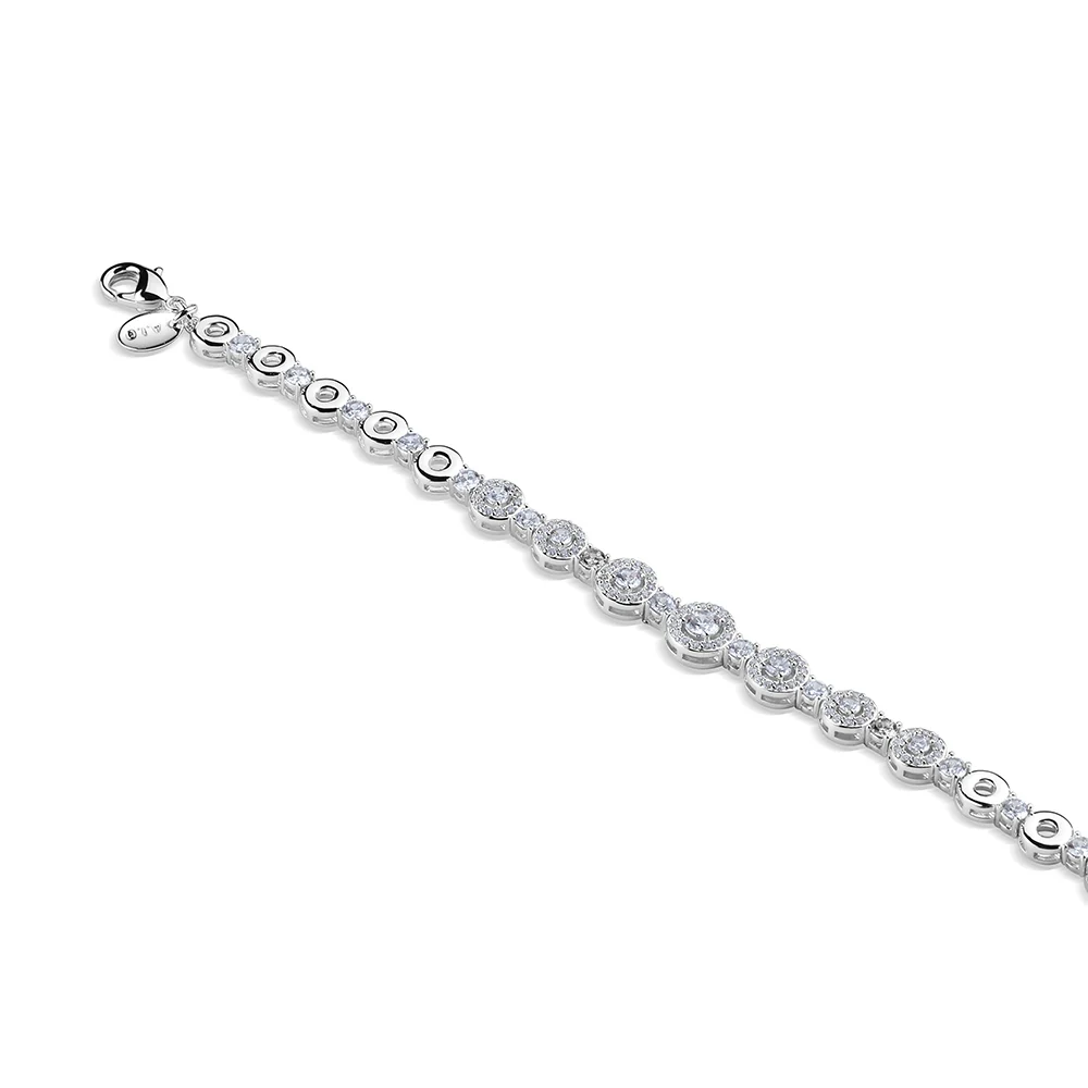 Clear Cubic Zirconia Bracelet - Image 3