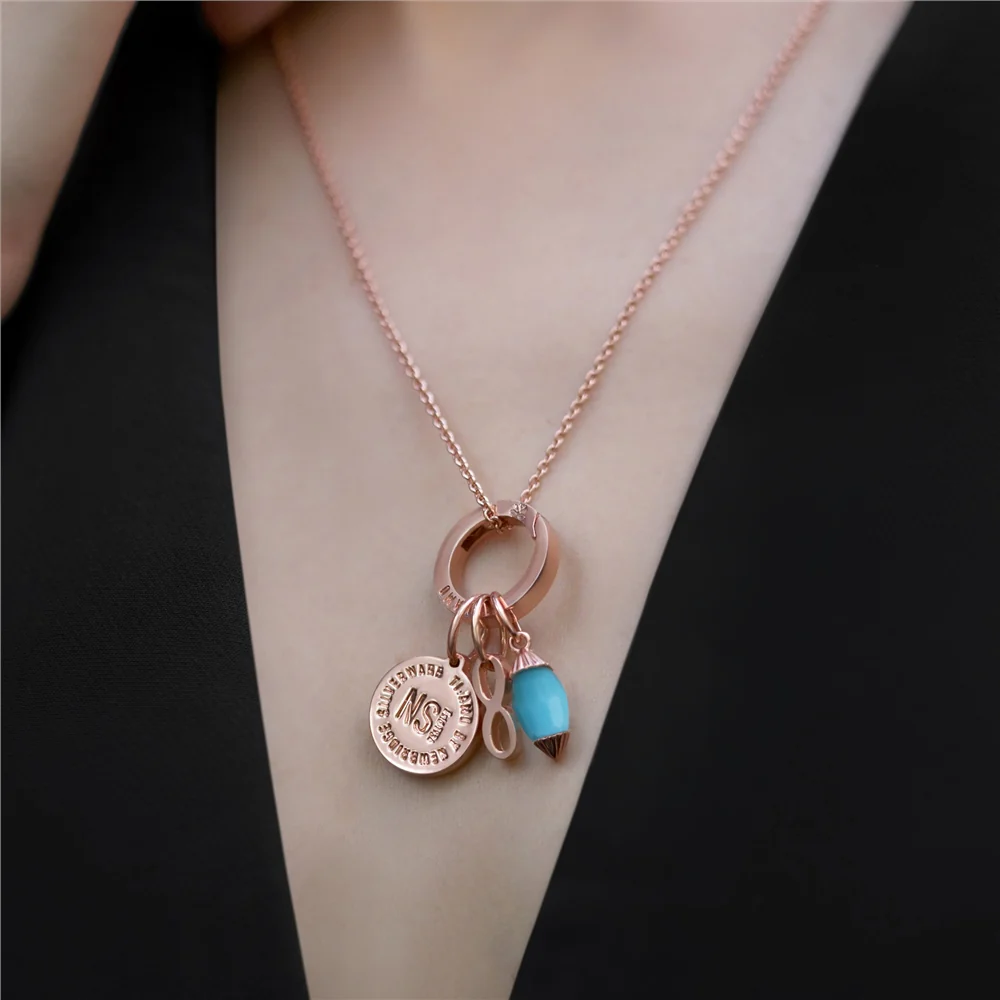 December Birthstone Pendant (Rose Gold) - Image 2