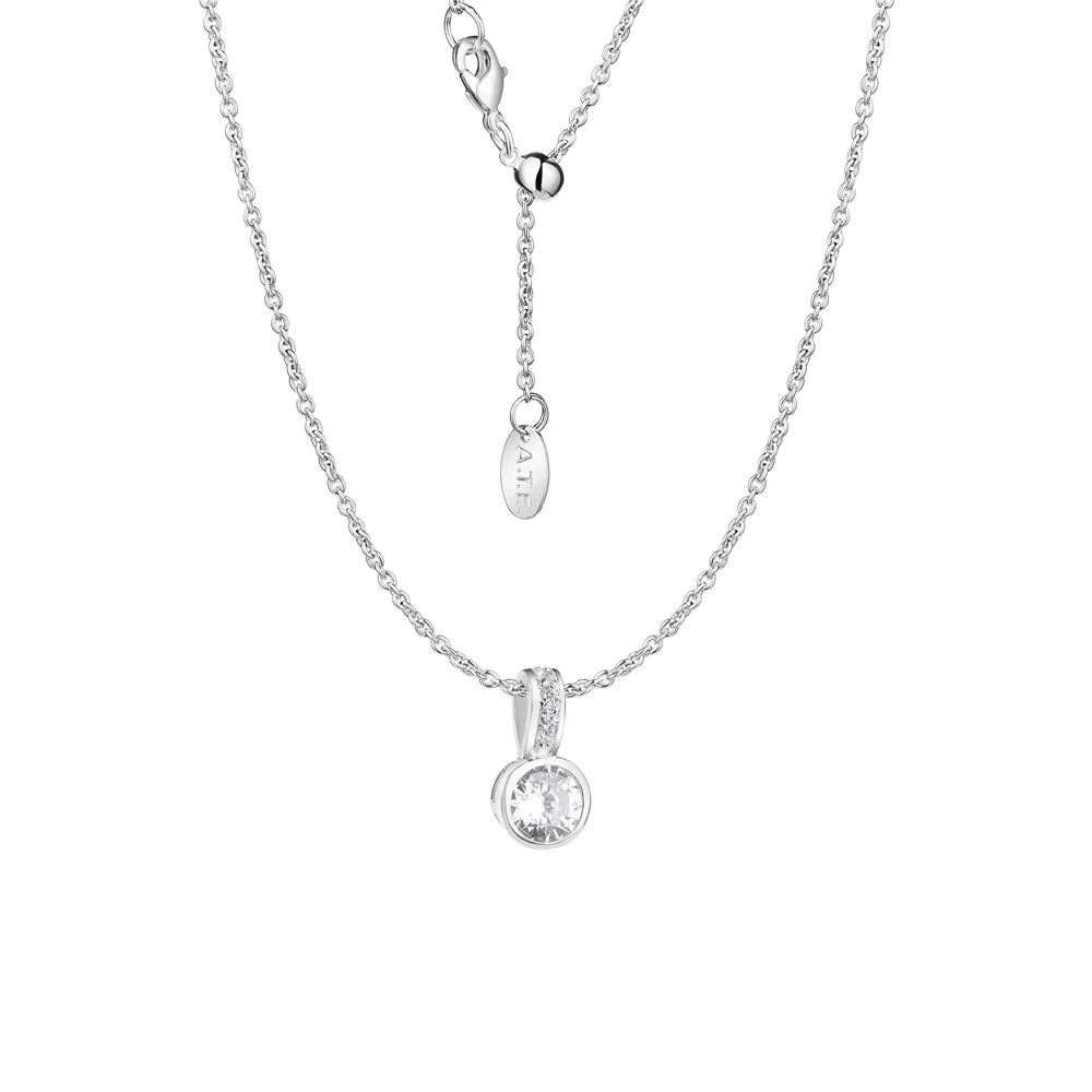 Drop Pendant with Large Clear Stone - Image 3