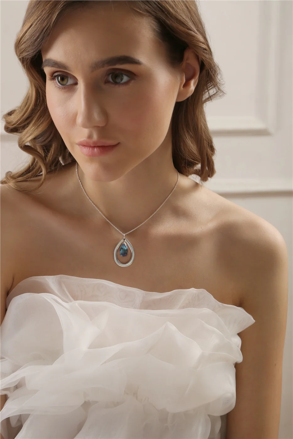 Droplet Pendant Blue Stone - Image 2
