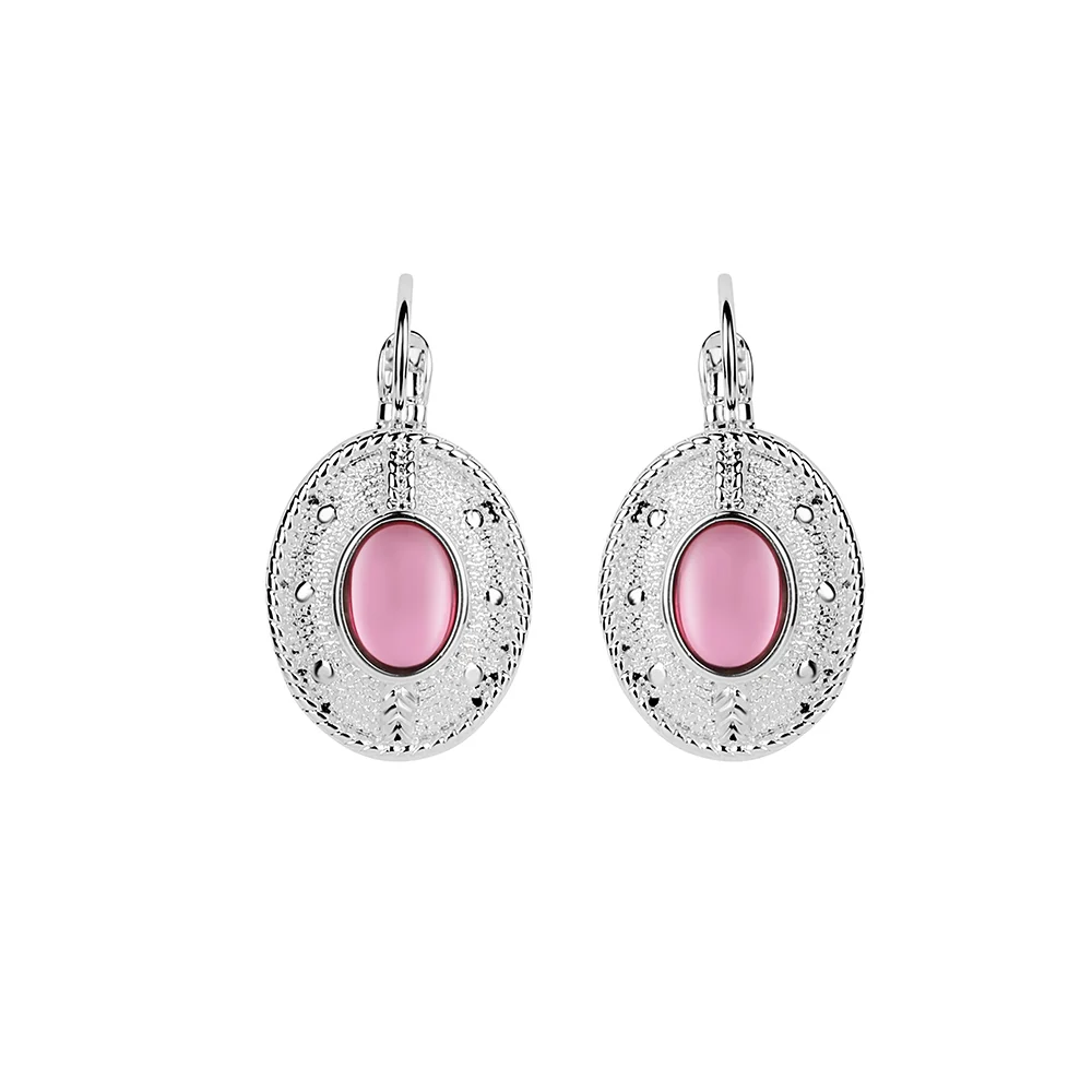 Earring with Pink Stone - Image 3