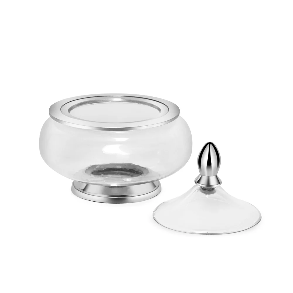 Glass & Metal Storage Jar - Image 3