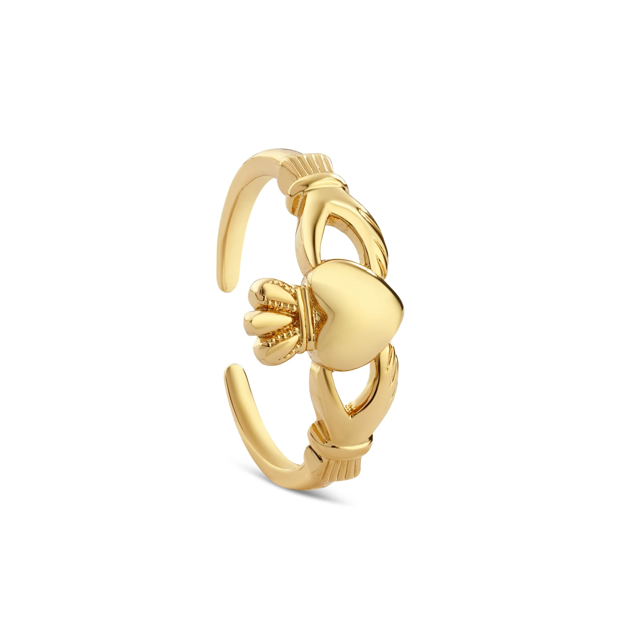 Gold Plated Claddagh Ring - Image 2