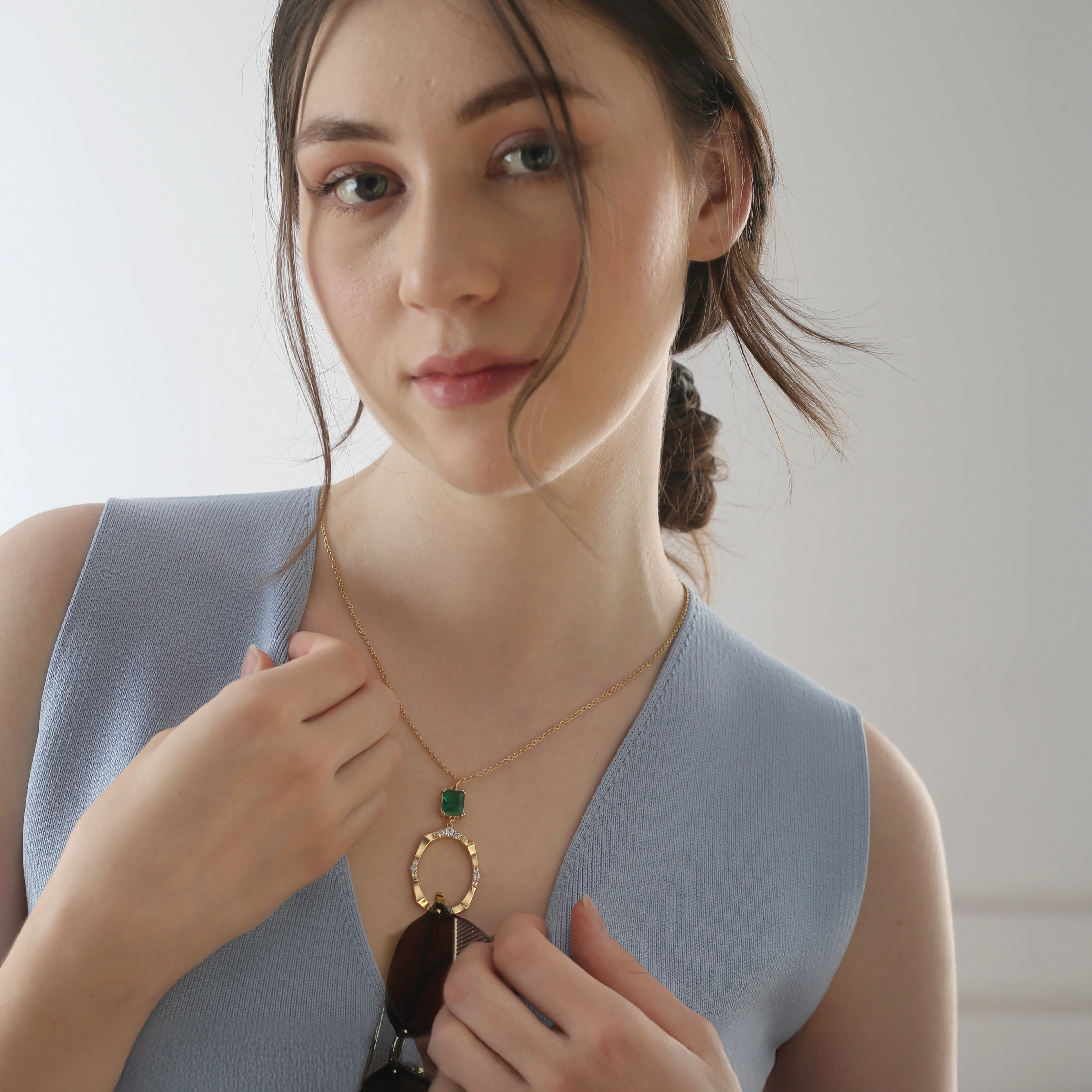 Gold Plated Spectacle Holder - Image 4