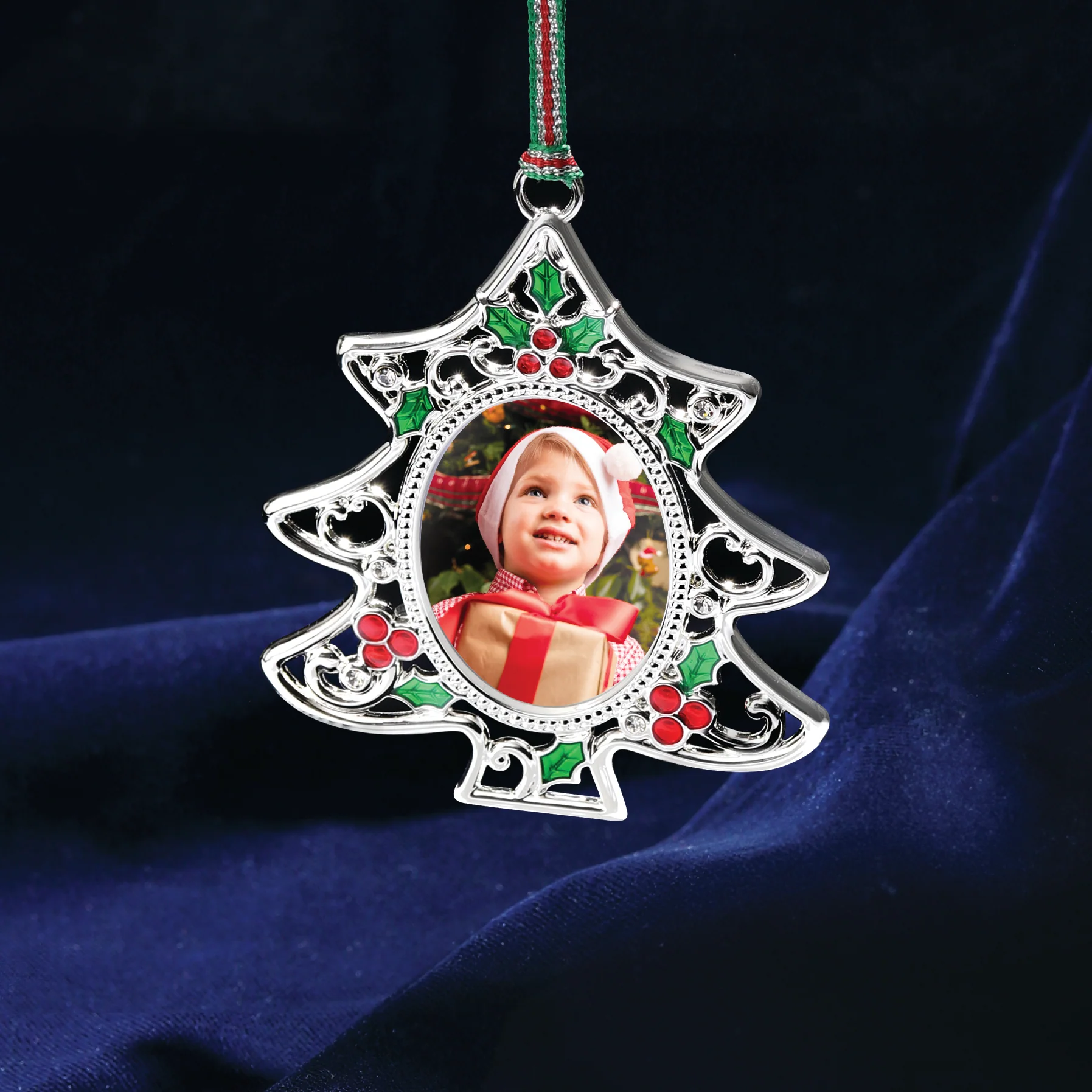Holly Christmas Tree Photoframe Decoration - Image 2