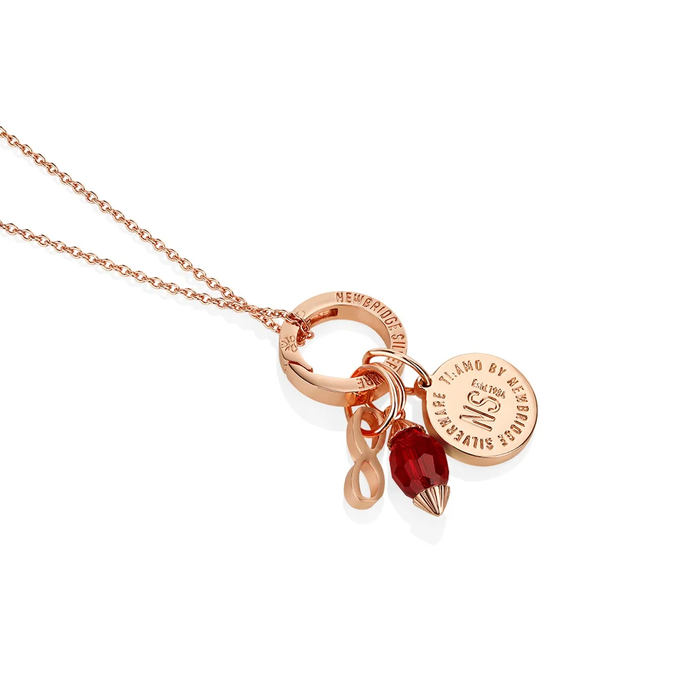 January Birthstone Pendant (Rose Gold) - Image 3