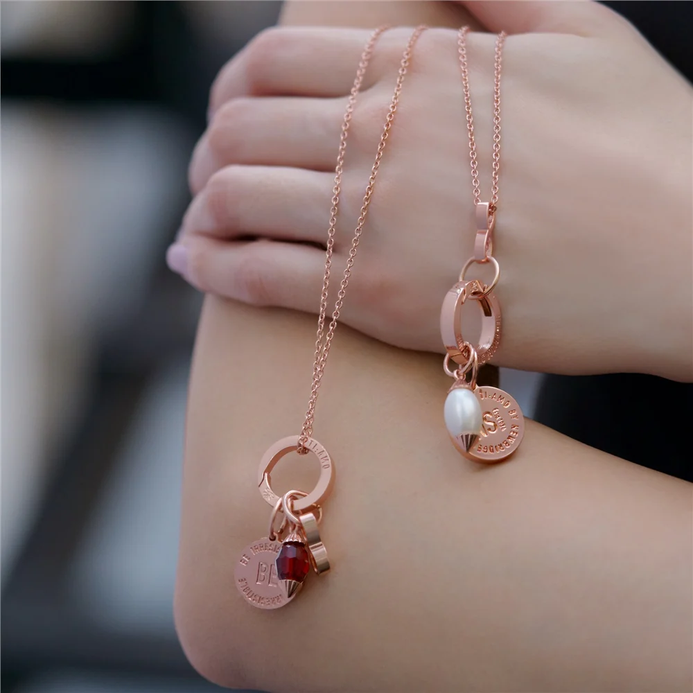 July Birthstone Pendant (Rose Gold) - Image 2