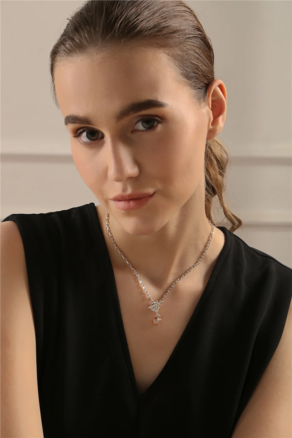 Light Peach T-Bar Pendant - Image 2