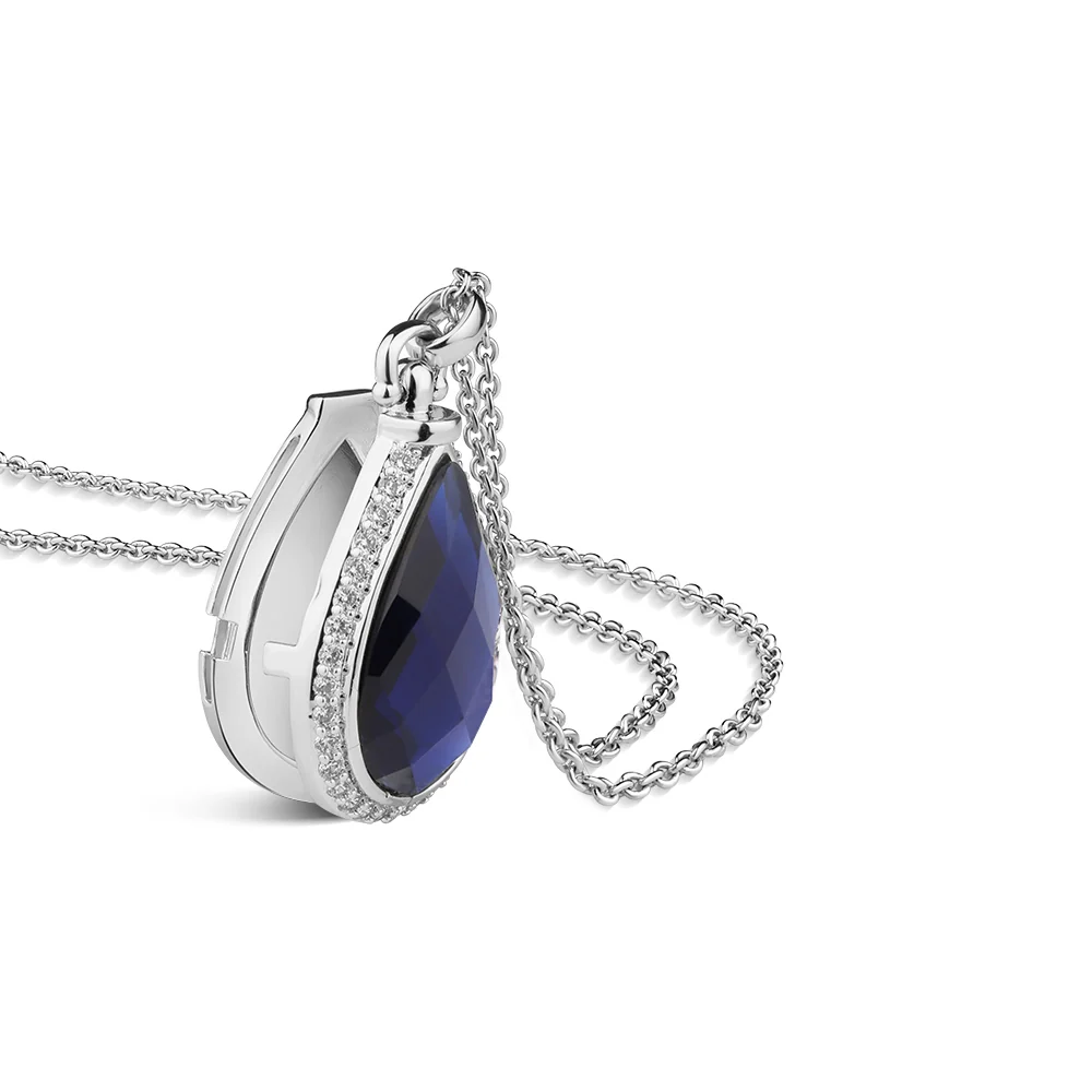 Locket with Sapphire Blue Stone - Image 3