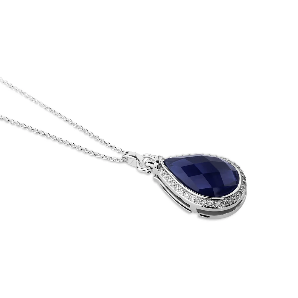 Locket with Sapphire Blue Stone - Image 4
