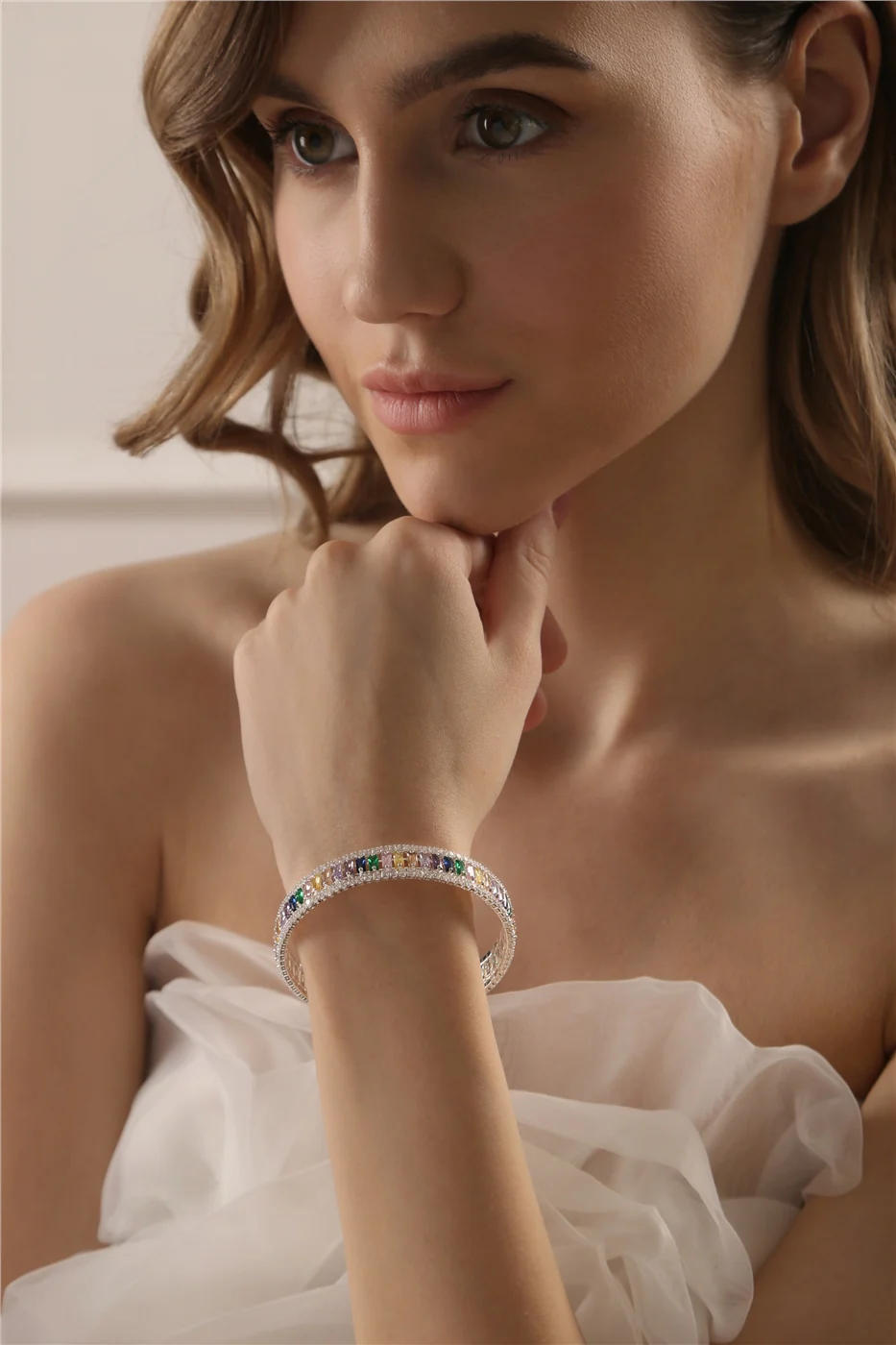 Multi Coloured Stone Bracelet - Image 2