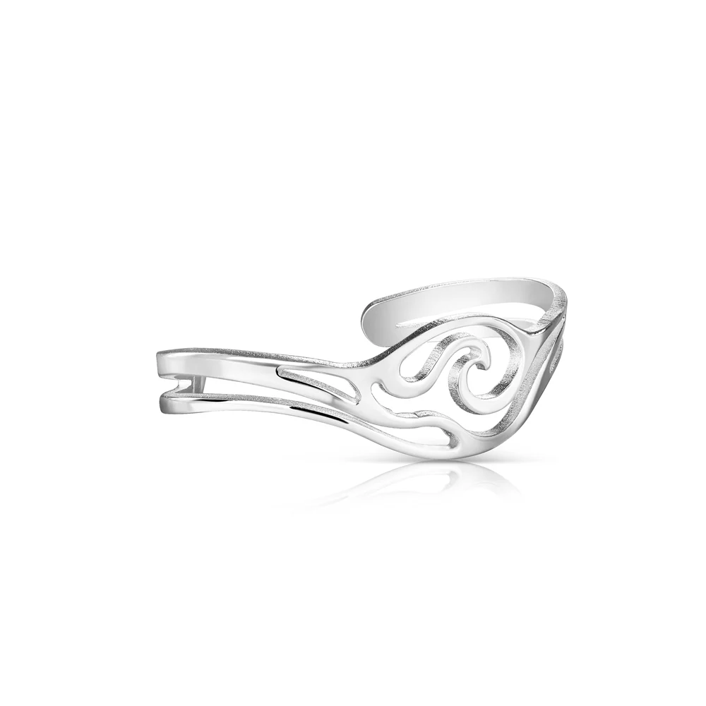 Ocean Silver Plated Bangle - Image 3