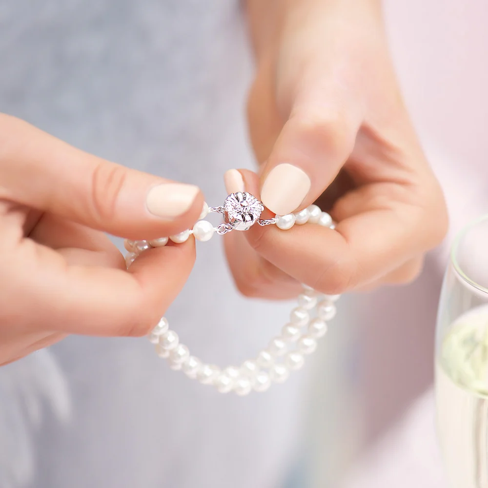 Pearl Double Strand Bracelet - Image 3