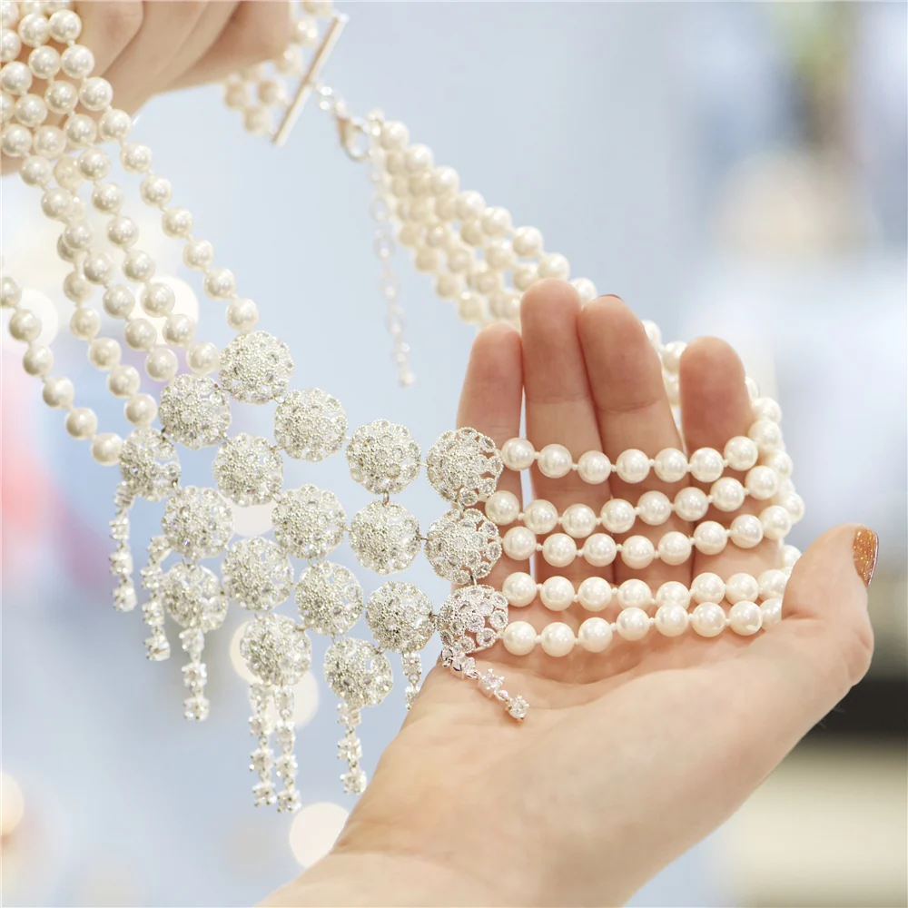Pearl Statement Necklace - Image 3