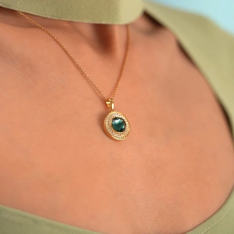 Pendant with Montana Coloured Stone - Image 3