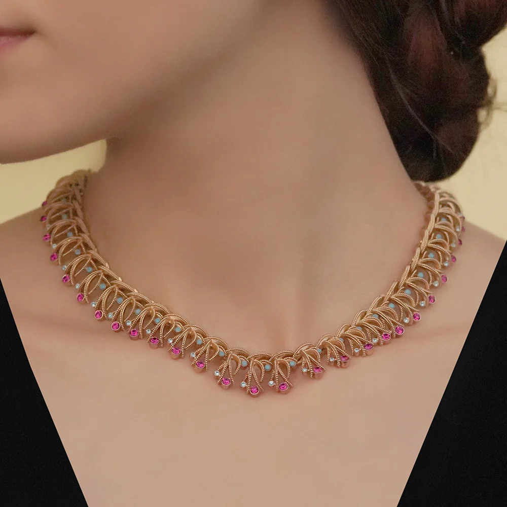 Pink & Turquoise Necklace - Image 5