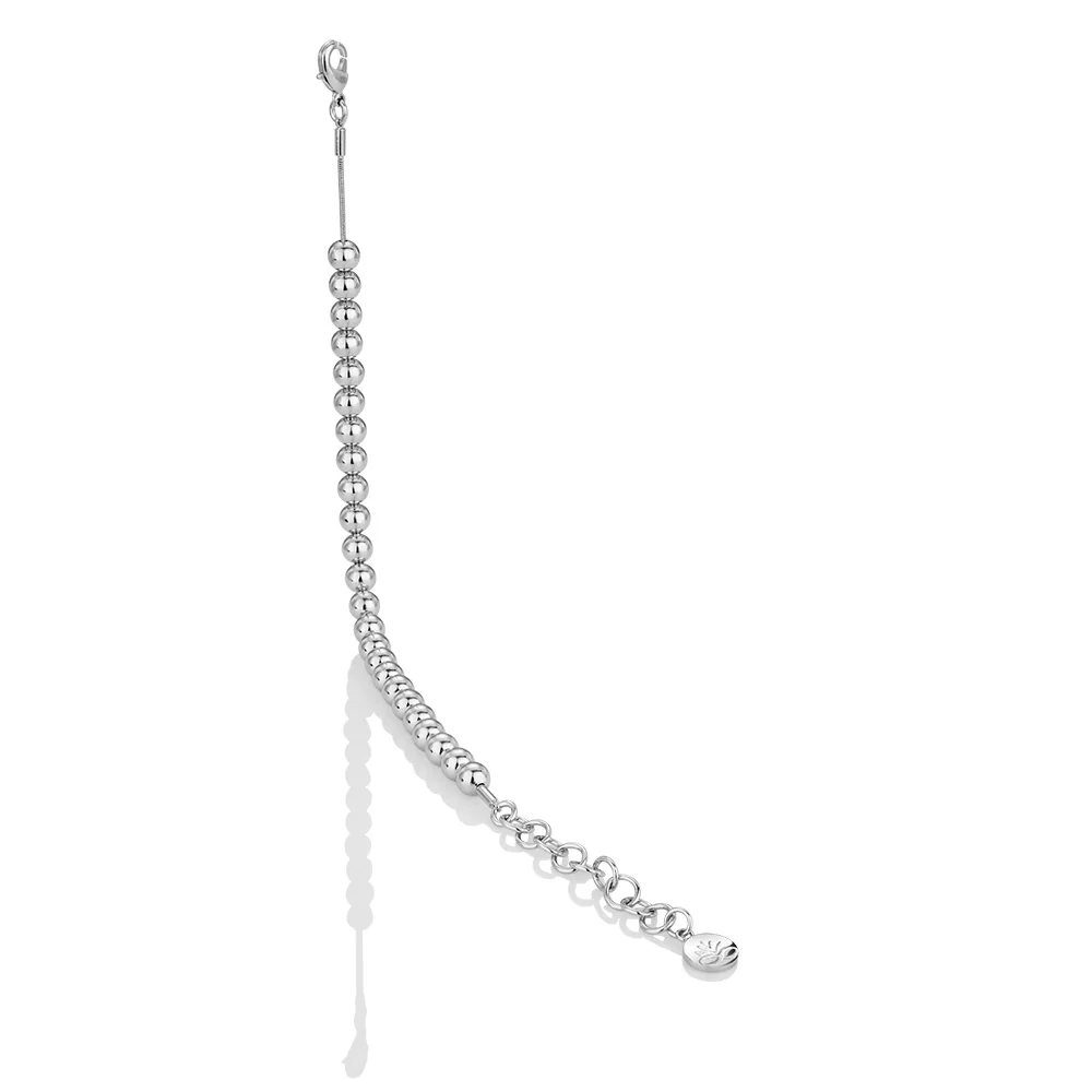 Rhodium plate Small Bead Bracelet - Image 3