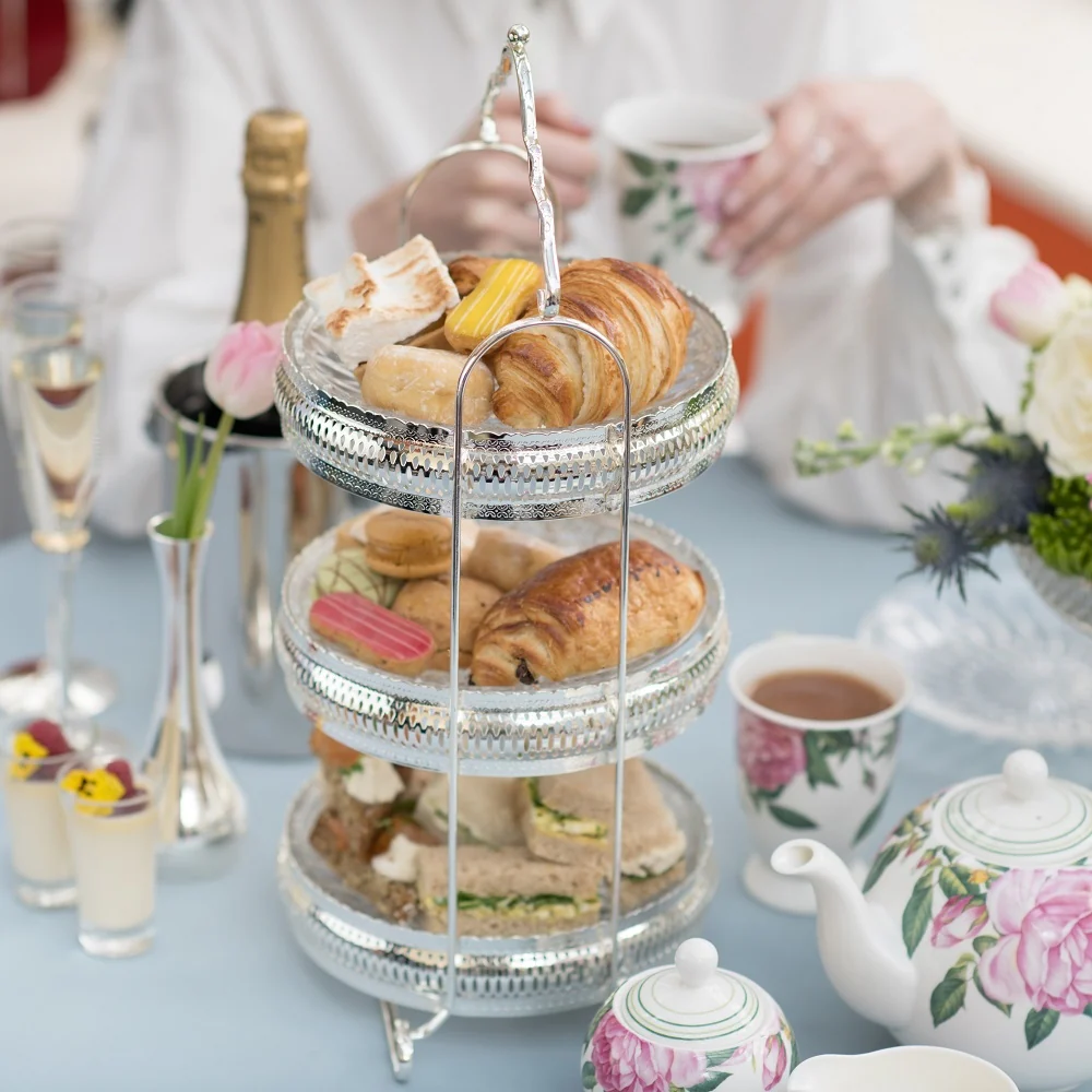 Silver Plated 3 Tier Cake Stand - Image 3
