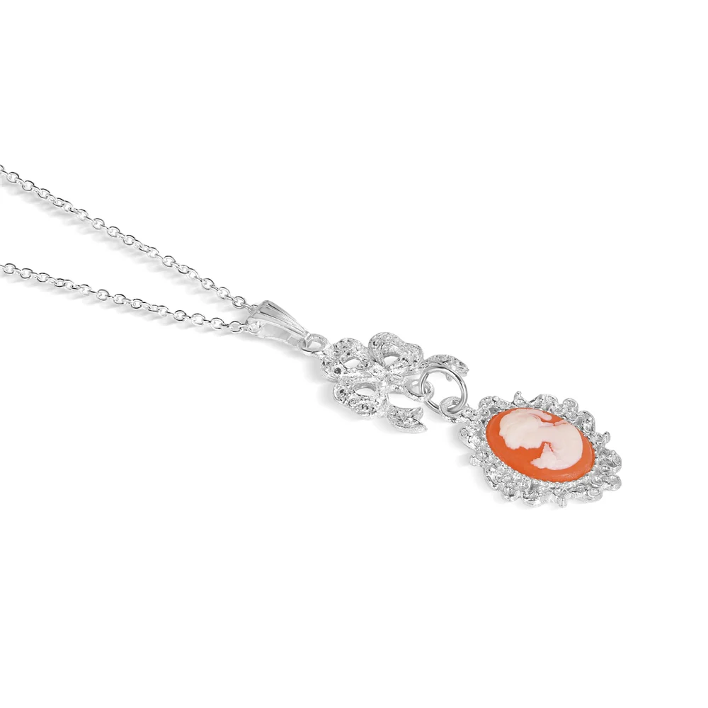 Silver Plated Cameo Pendant - Image 3