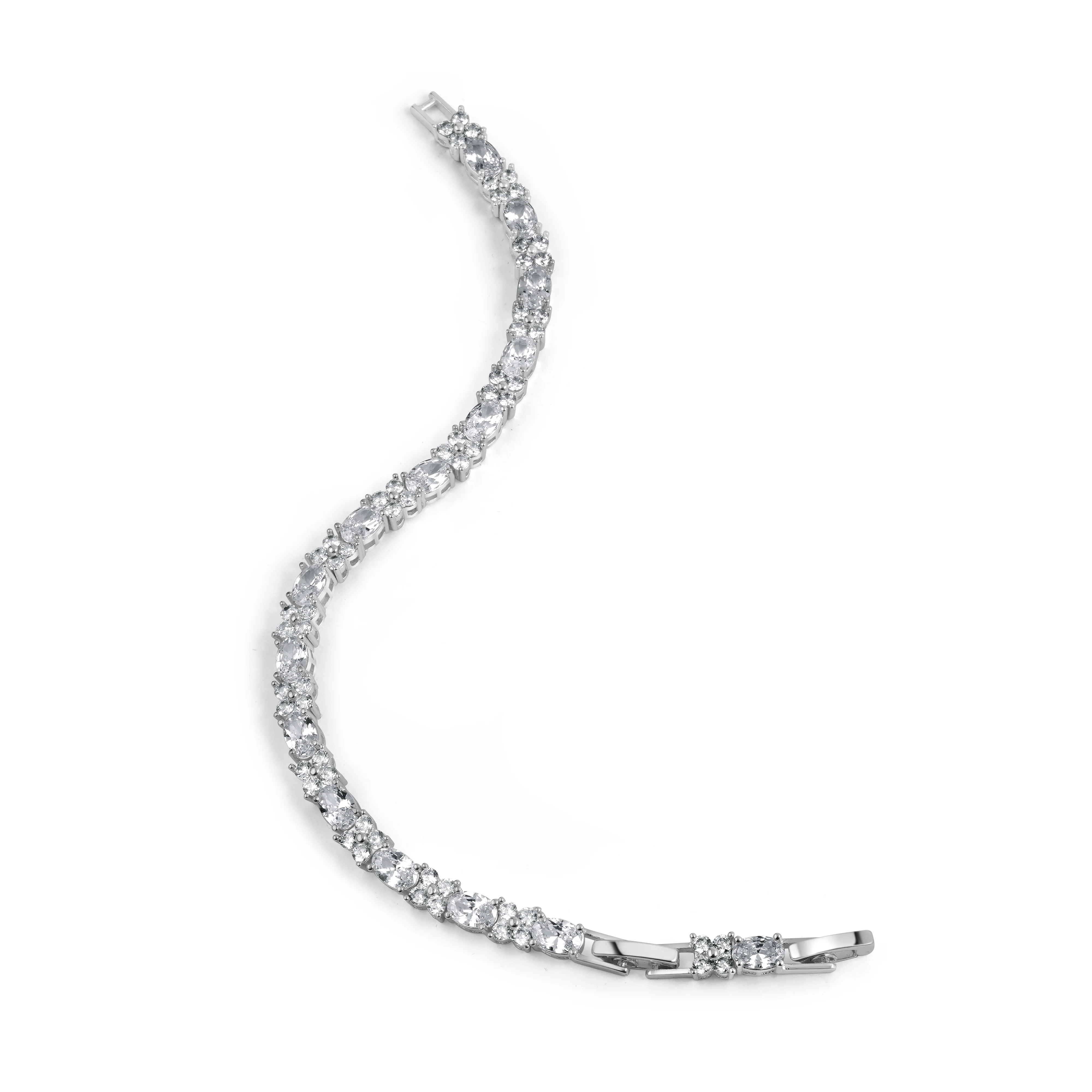 Silver Plated Cubic Zirconia Bracelet - Image 3