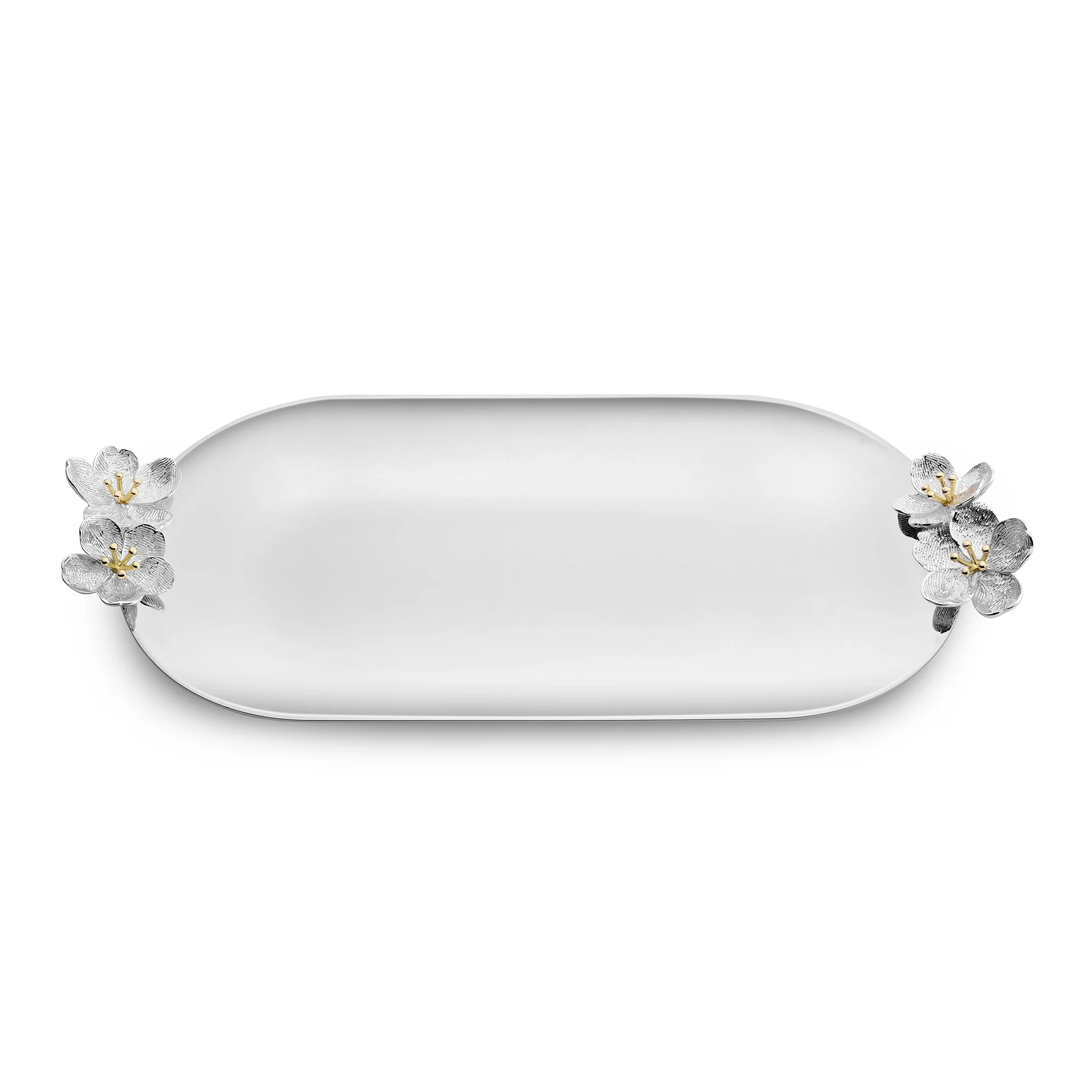 Silver Plated Flower Tray - Image 3