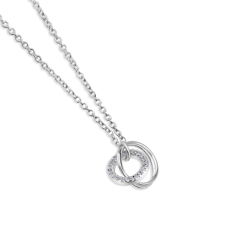 Silver Plated Multi Disc Pendant - Image 3