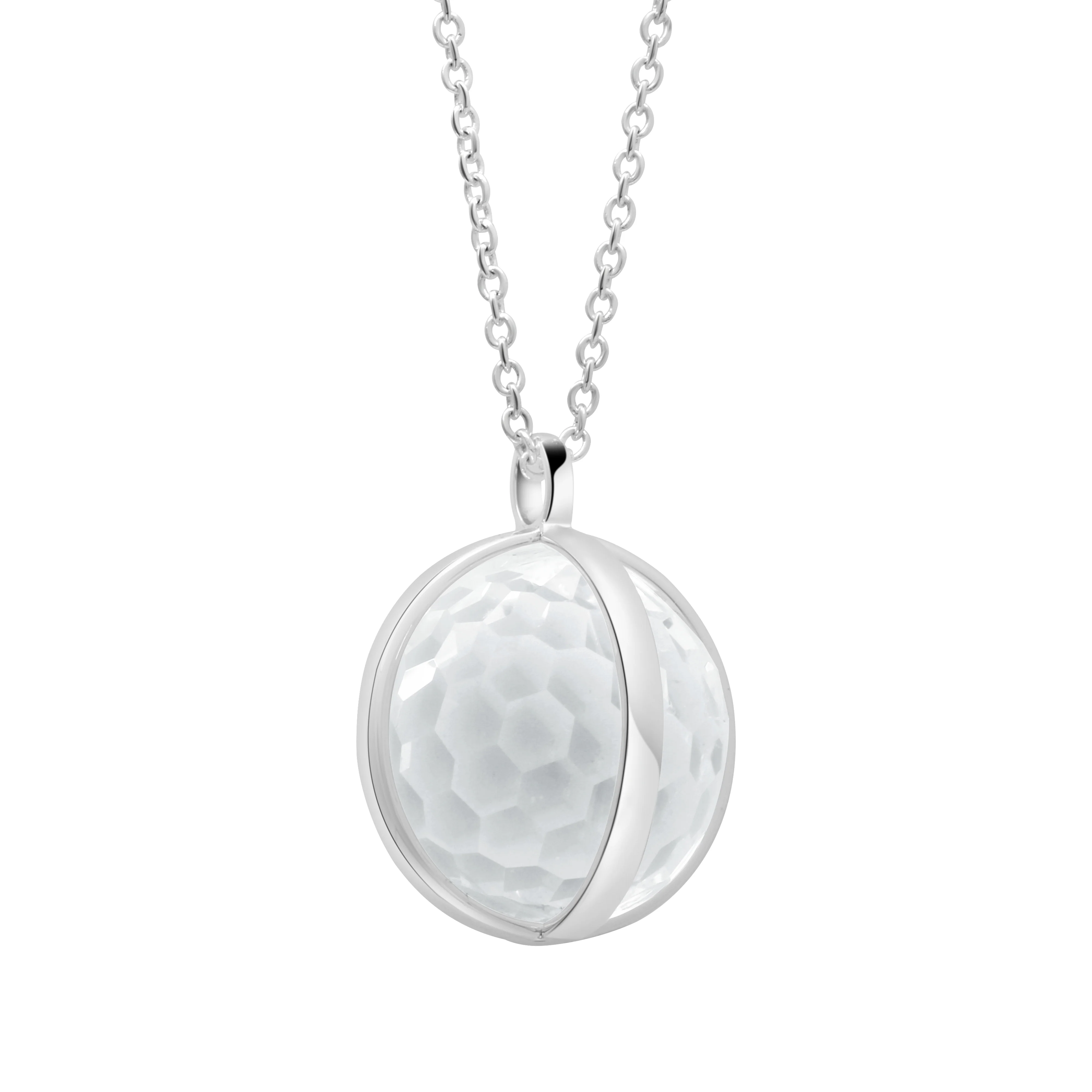 Silver Plated Sphere Pendant - Image 3
