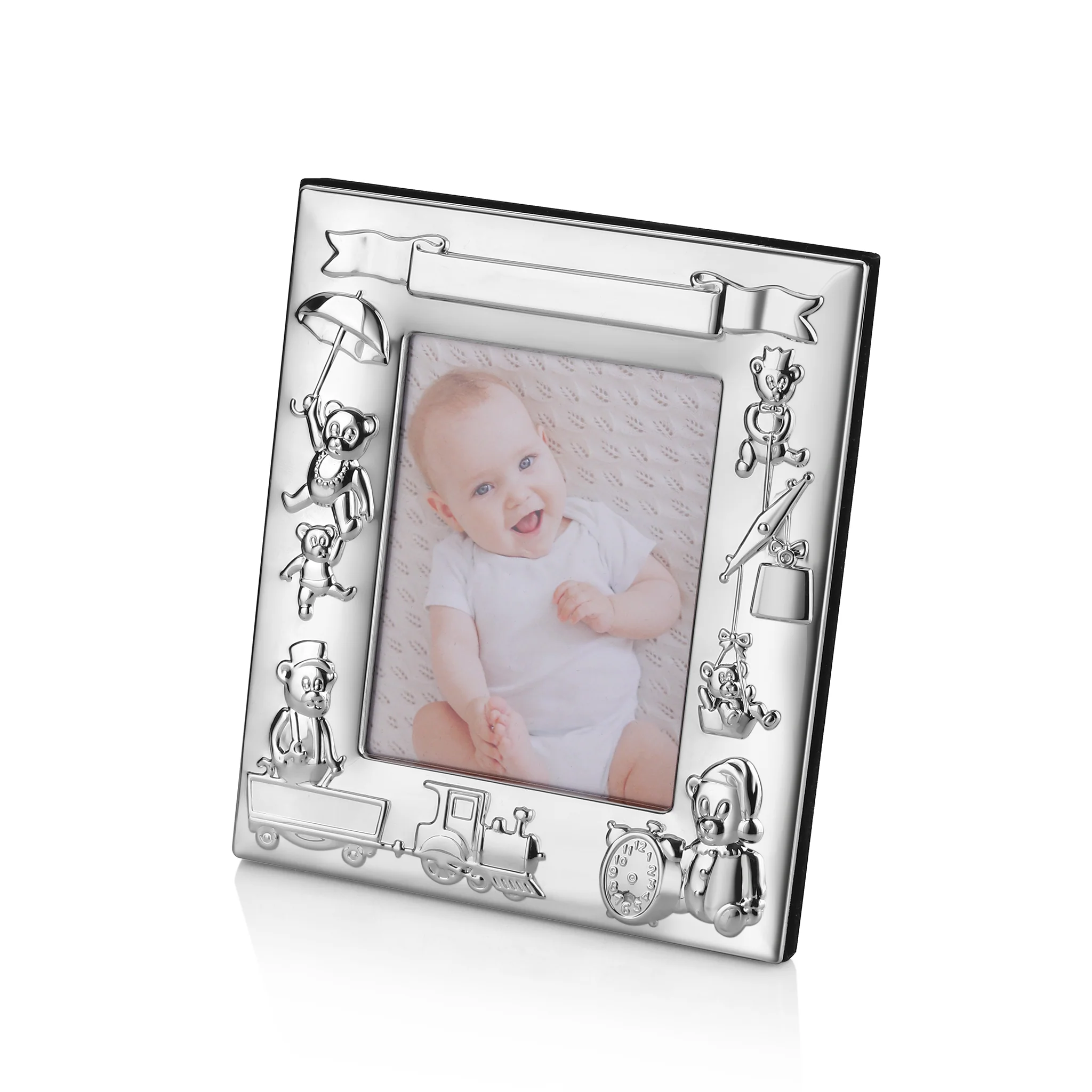 Silver Plated Teddy Bear Frame 3x5 - Image 3