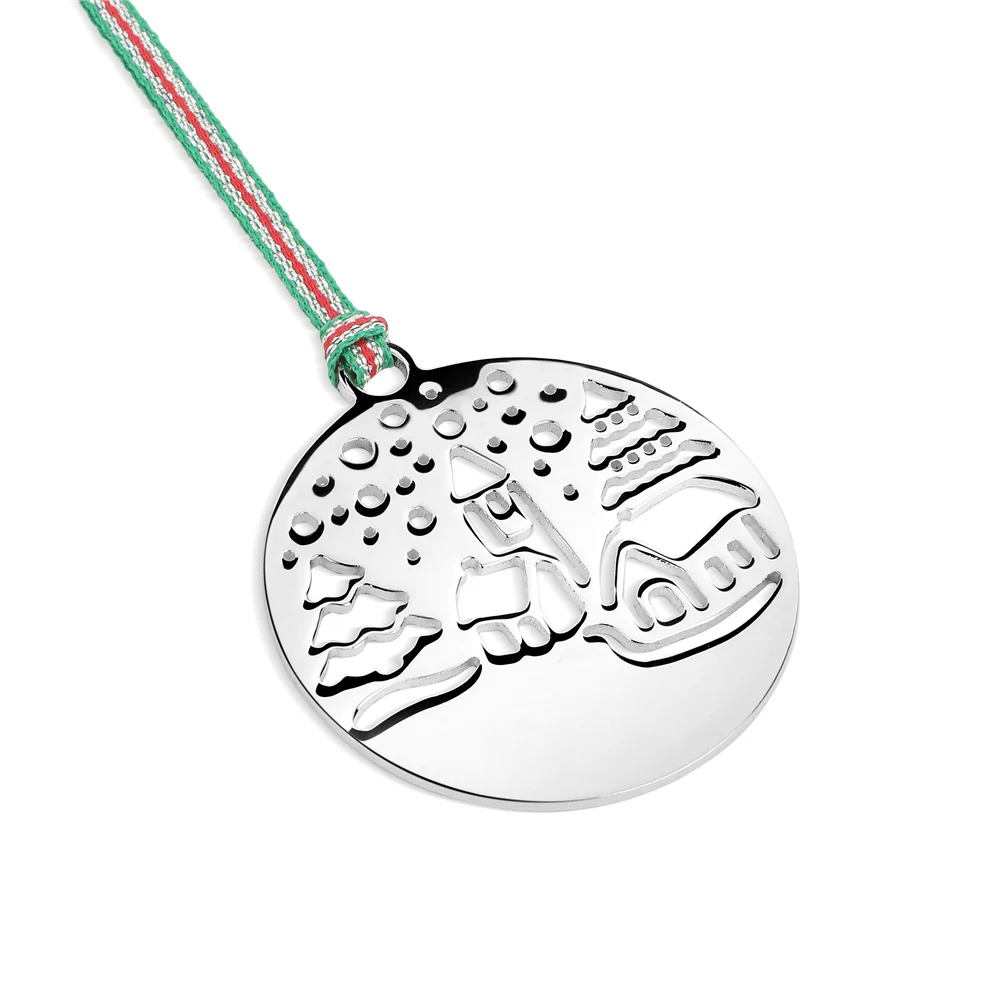 Snow Scene Christmas Tree Decoration - Image 4