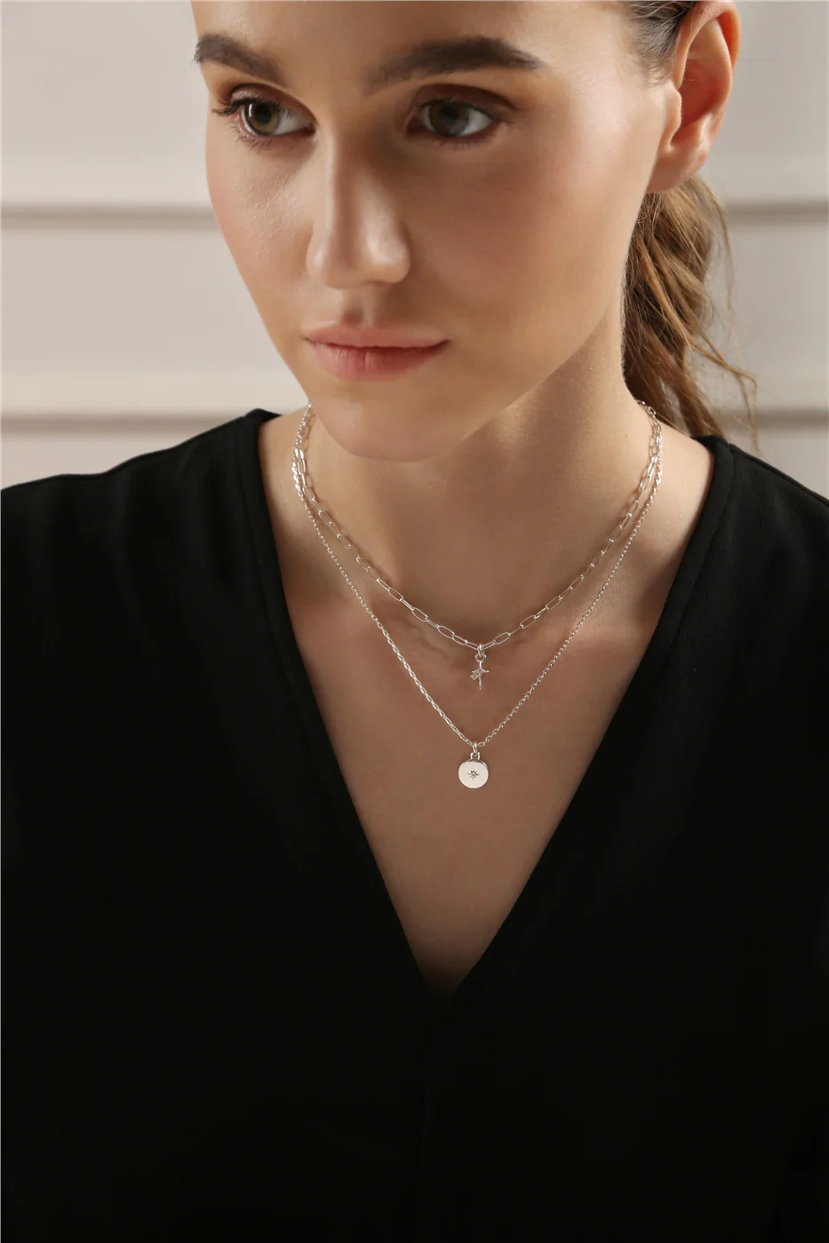 Star Double Chain Pendant - Image 2