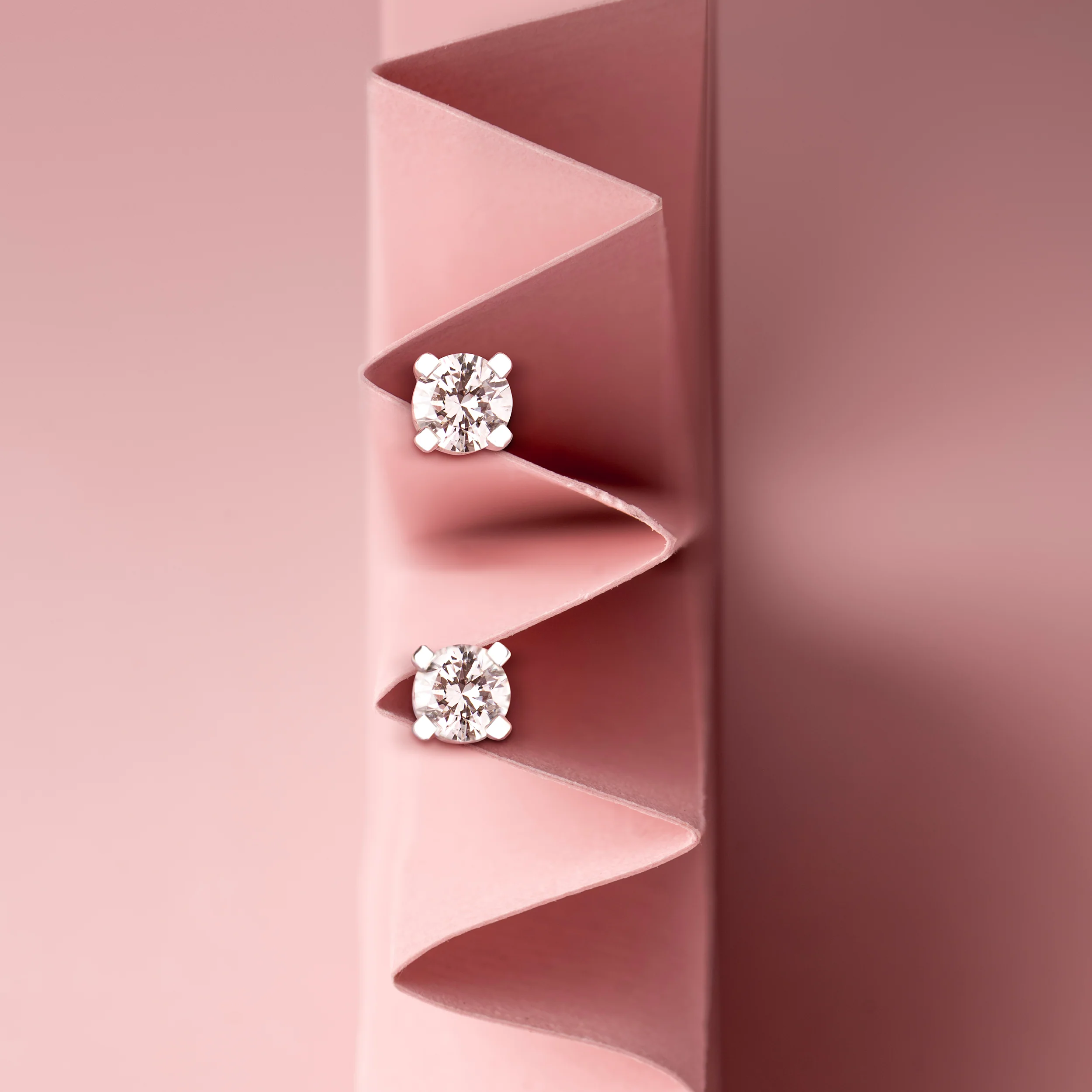 Sterling Silver 4 Claw Lab Grown Diamond Earrings 0.2ct - Image 6
