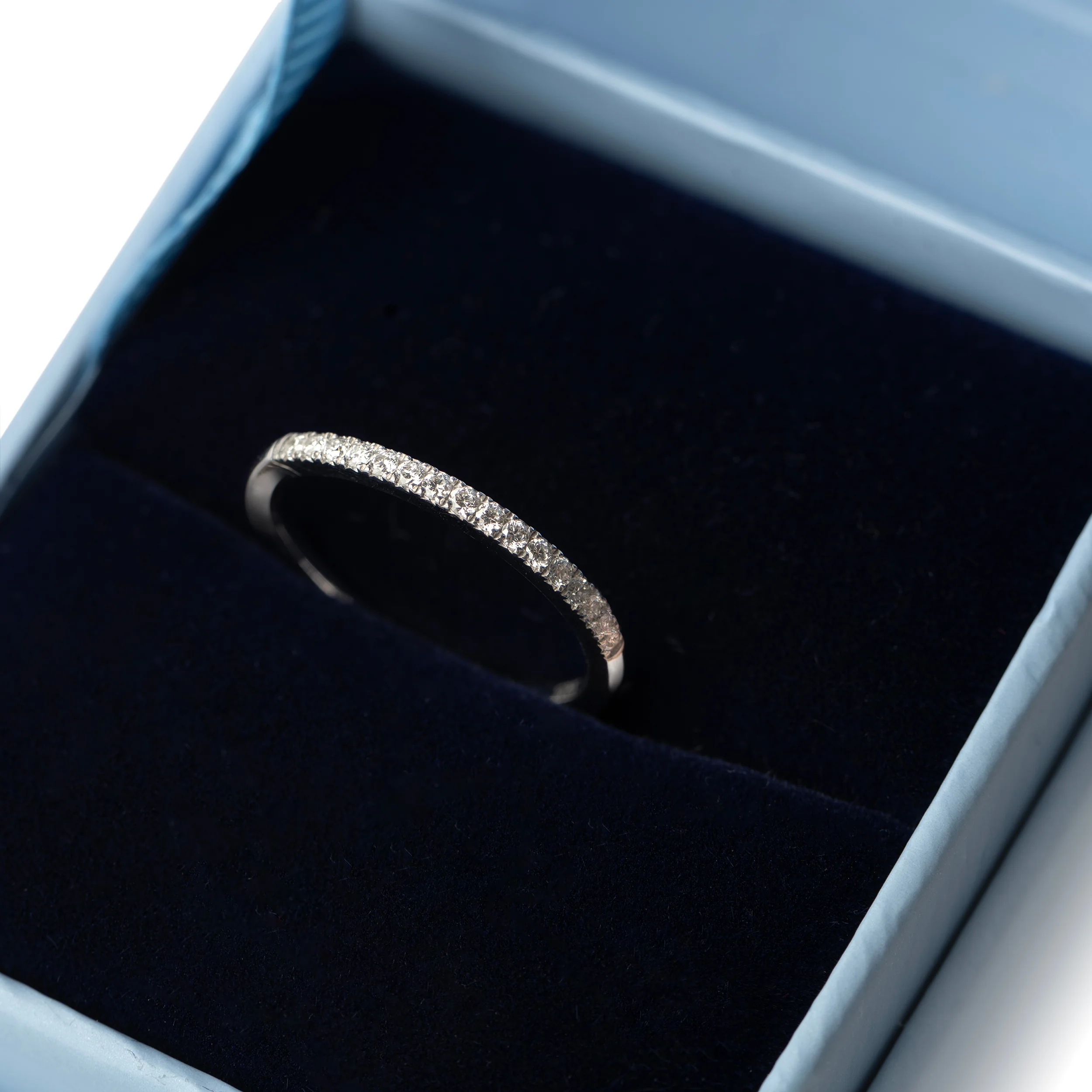 Sterling Silver Pavé Lab Grown Diamond Ring 0.35ct Size L - Image 6