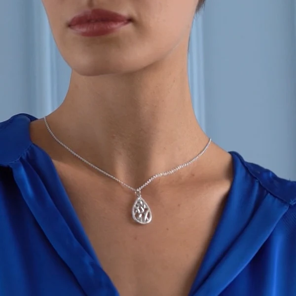 Tear Drop Textured Pendant - Image 2