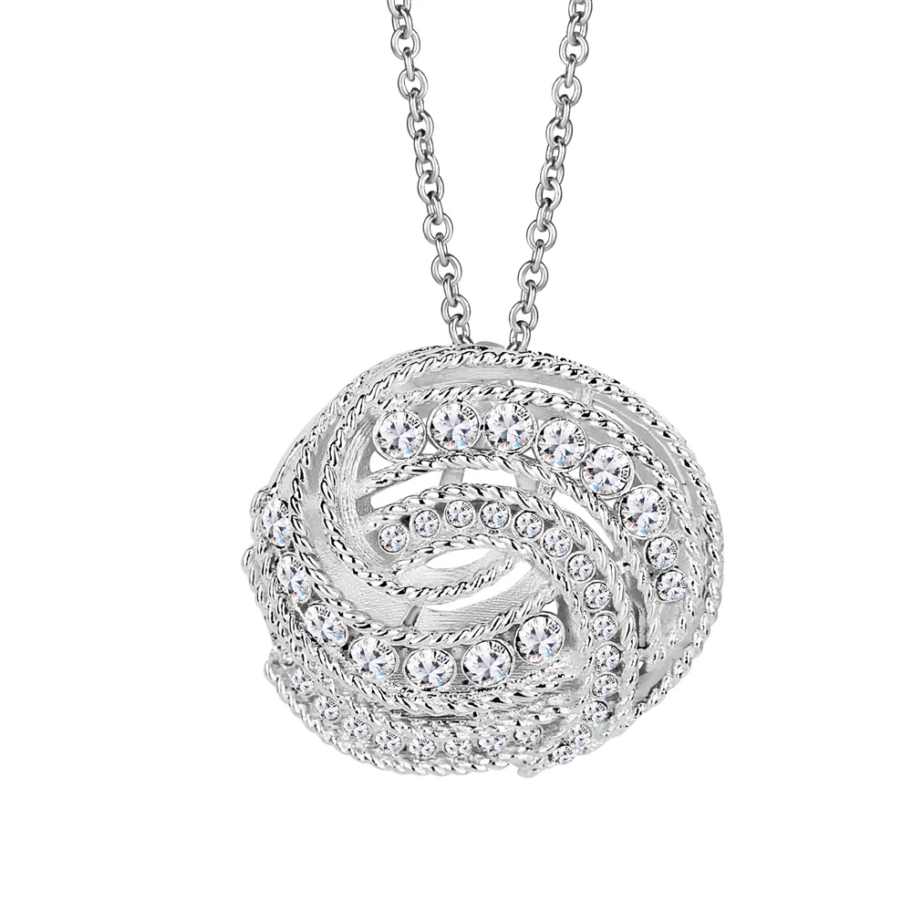 Twist Pendant with Clear Stones - Image 5
