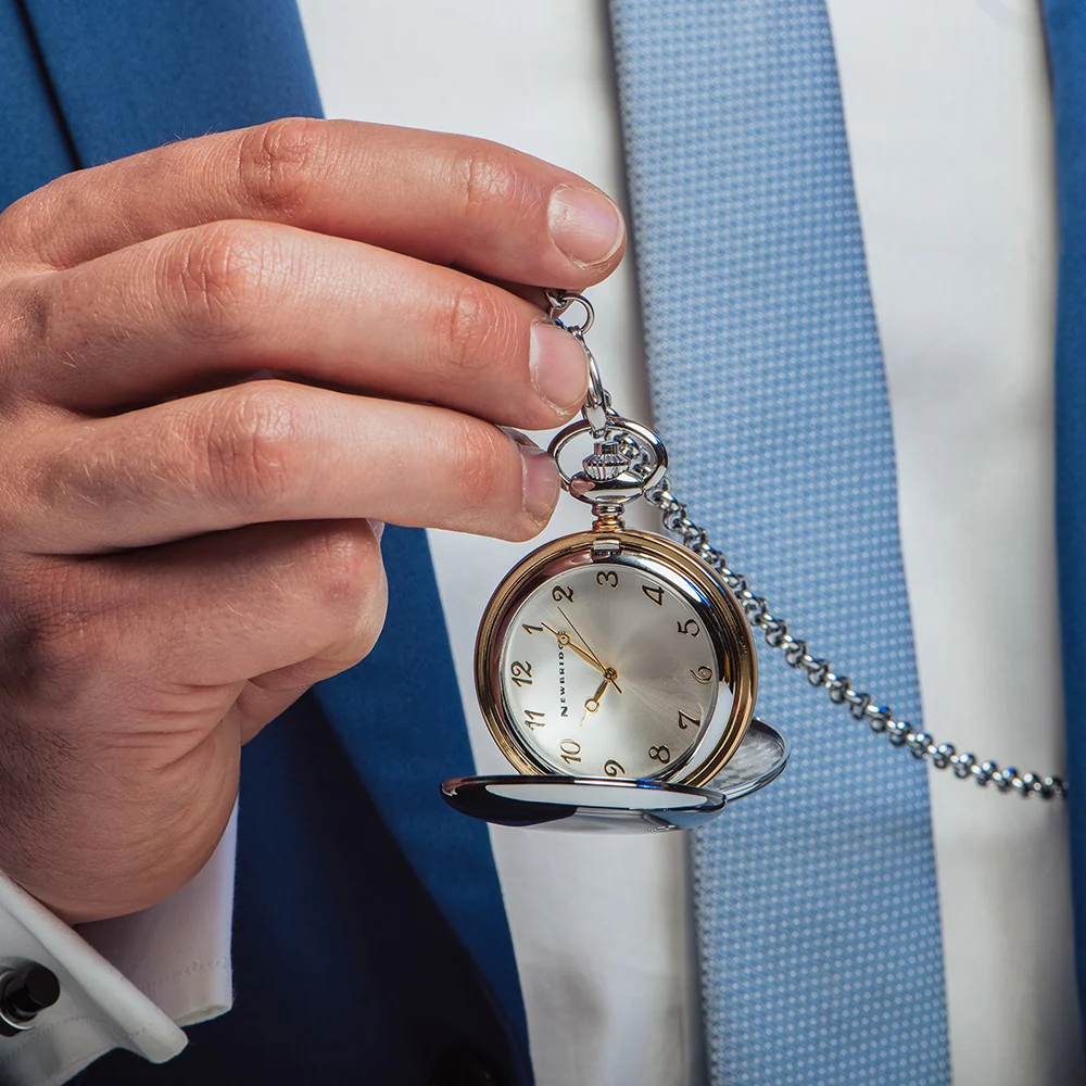 Two Tone Pocket Watch - Image 4